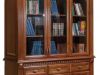 Книжный шкаф Афина 3 дв. высокий IVNA Мебель И010.15 231x54x165 светло-серый (глянец или матовый)